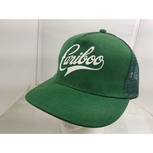 Cariboo Beer Trucker Hat Snapback Baseball Vintage Mesh Cap Green